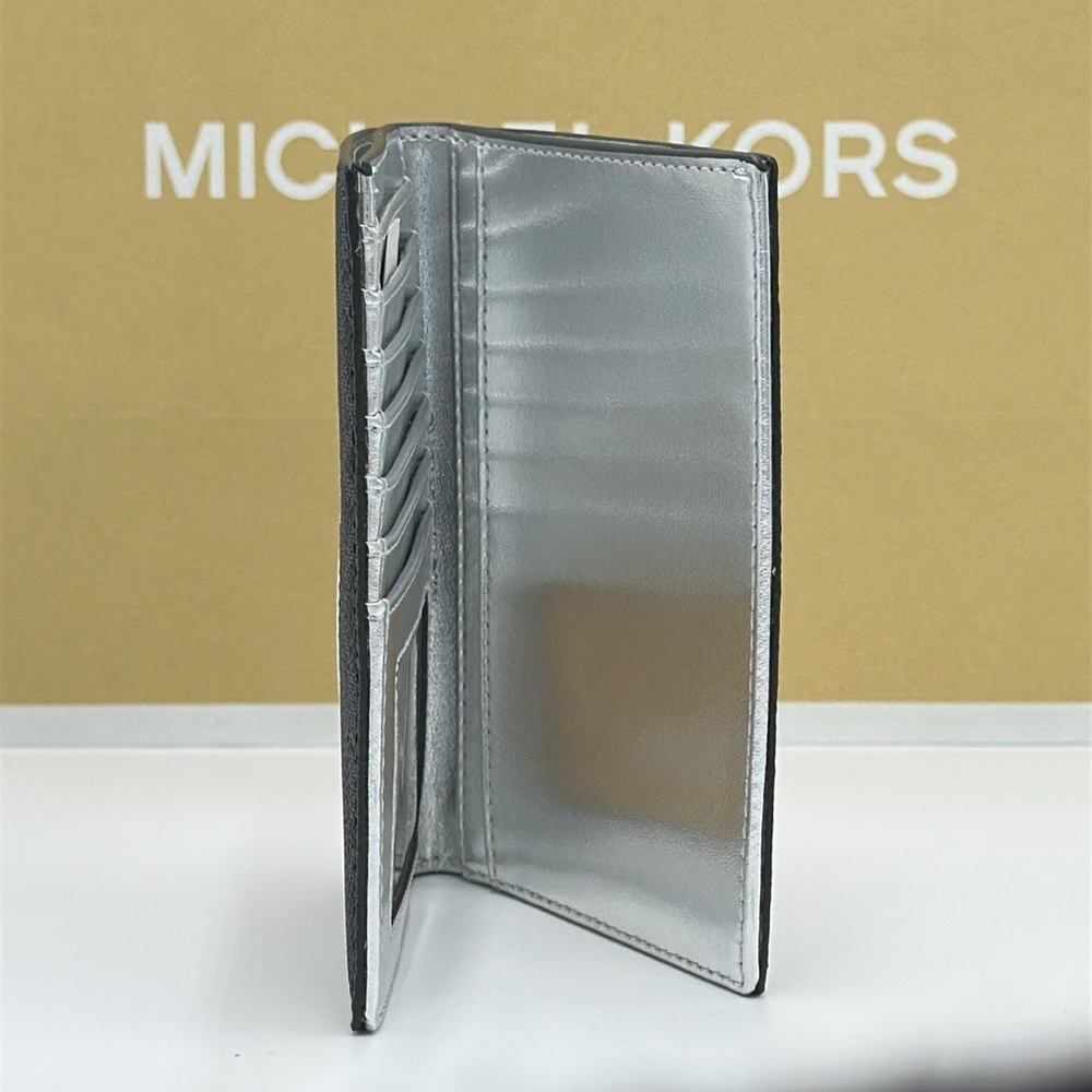 Michael Kors Gray Wallet with Signature Monogram - Picture 8 of 9